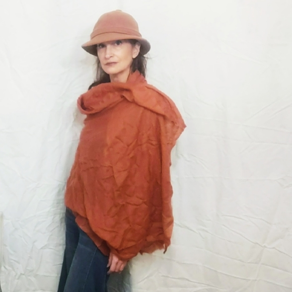 Vintage Oversized Cashmere Wrap/Scarf - Picture 7 of 9